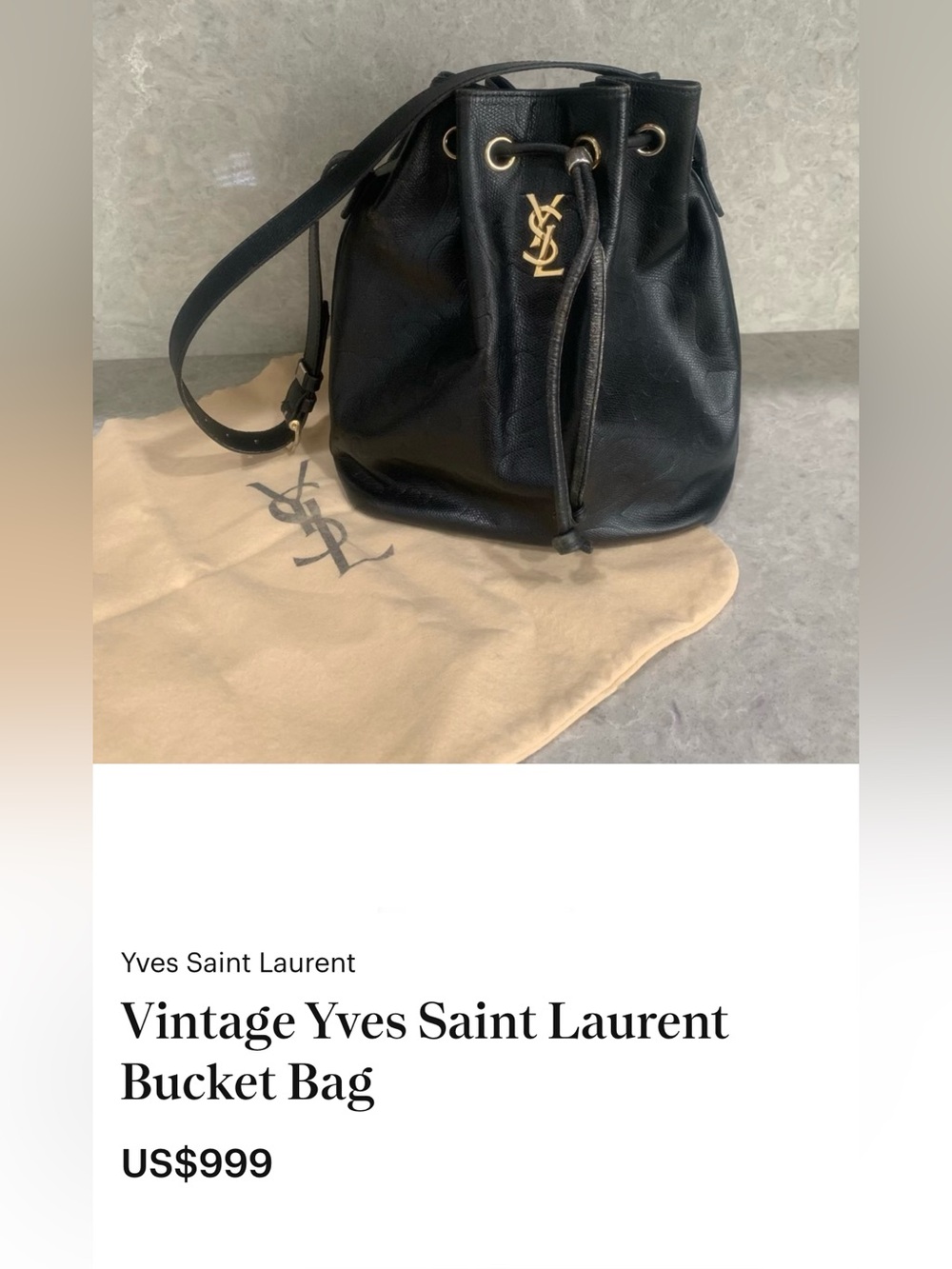 ❗️SOLD❗️Vintage YSL bucket bag - Picture 2 of 6